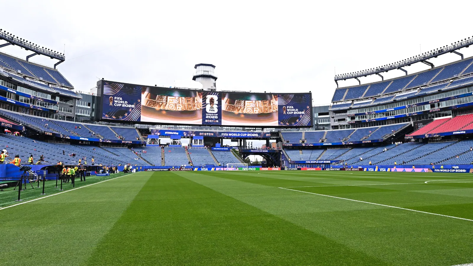 Le Gillette Stadium avant Norv&egrave;ge-France, le 26 juin 2026.