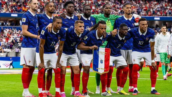Les Bleus lors de la demi-finale perdue contre l&rsquo;Espagne.