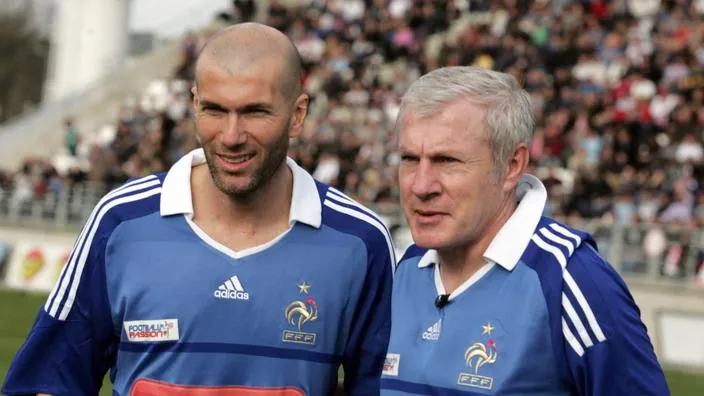 Zin&eacute;dine Zidane et Luis Fernandez