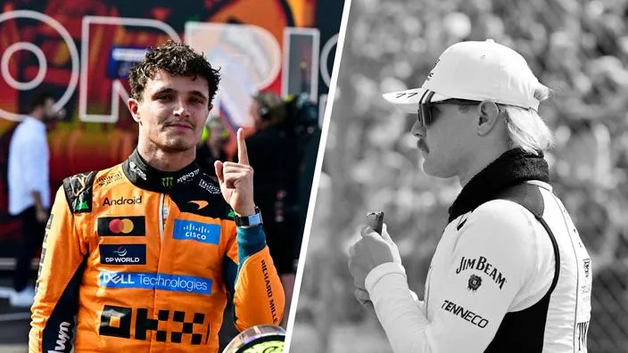 Lando Norris et Valtteri Bottas.